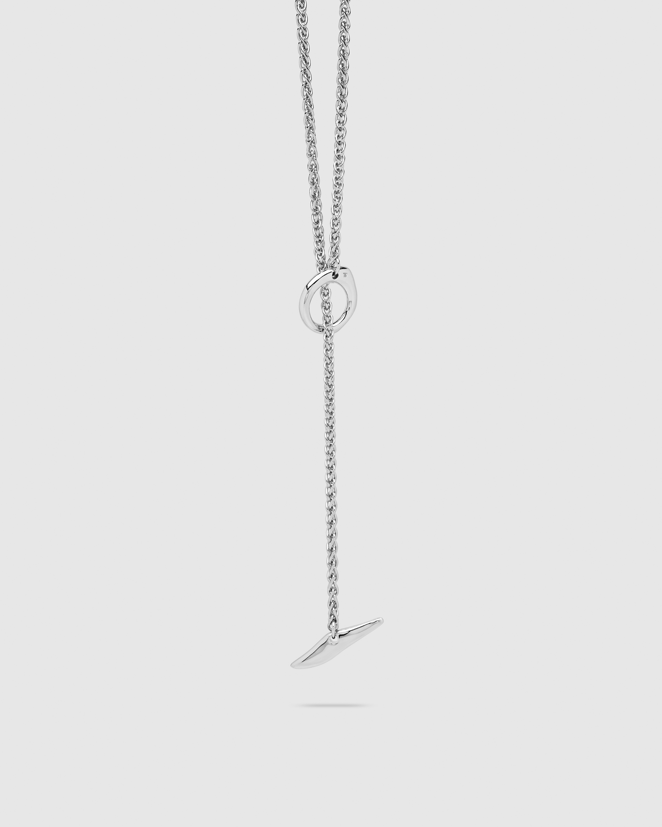 Tom Wood Silver Robin Chain Purple Molecule Necklace Tom Wood
