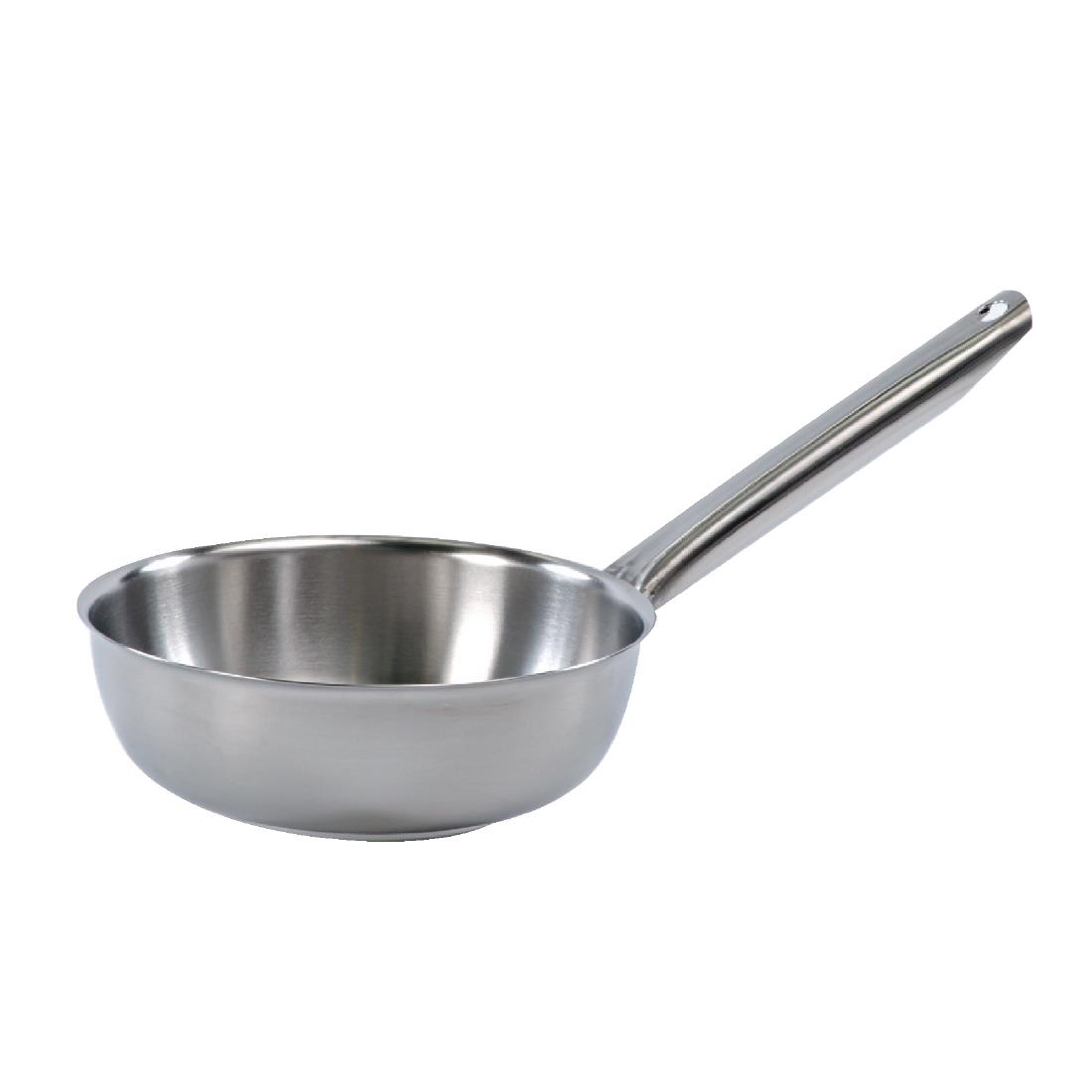 Matfer Bourgeat Tradition Plus Stainless Steel Flared Saut&eacute; Pan 28cm