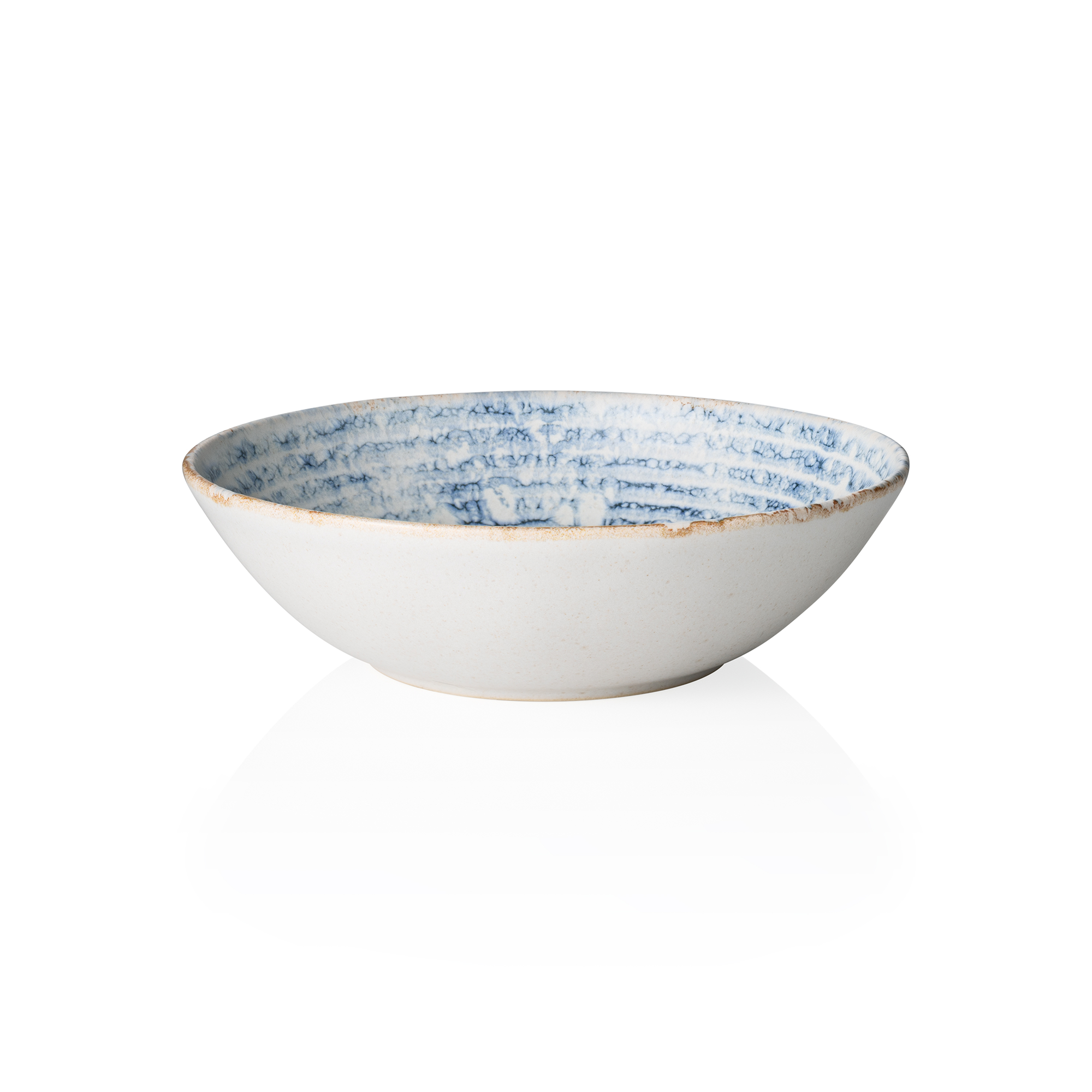 Rockzzero Stoneware Arctic Deep Bowl Set Dia 17 cm 0.6 L Pack of 6