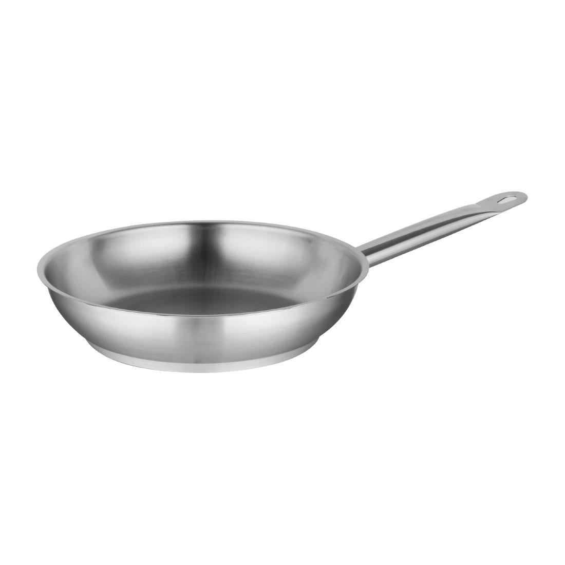 Vogue Stainless Steel Frying Pan 28cm