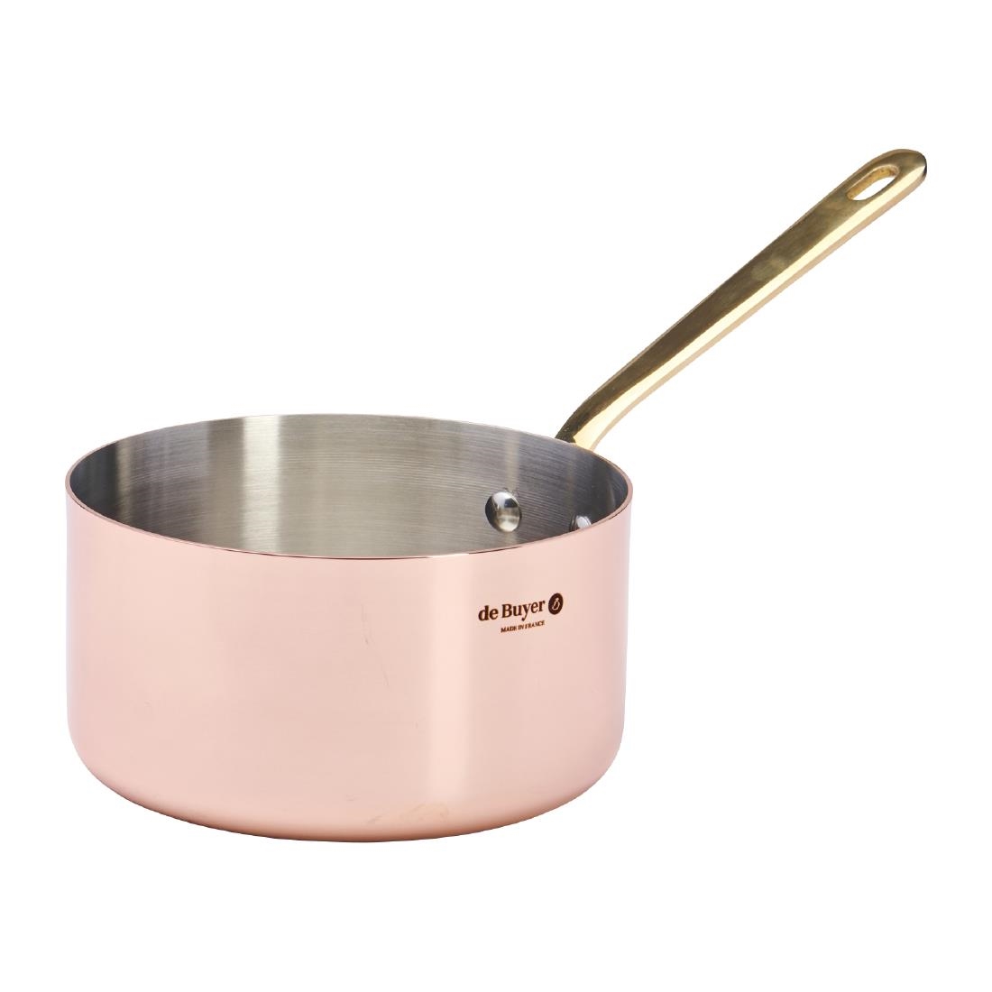 De Buyer Inocuivre Saucepan with Brass Handle 16cm