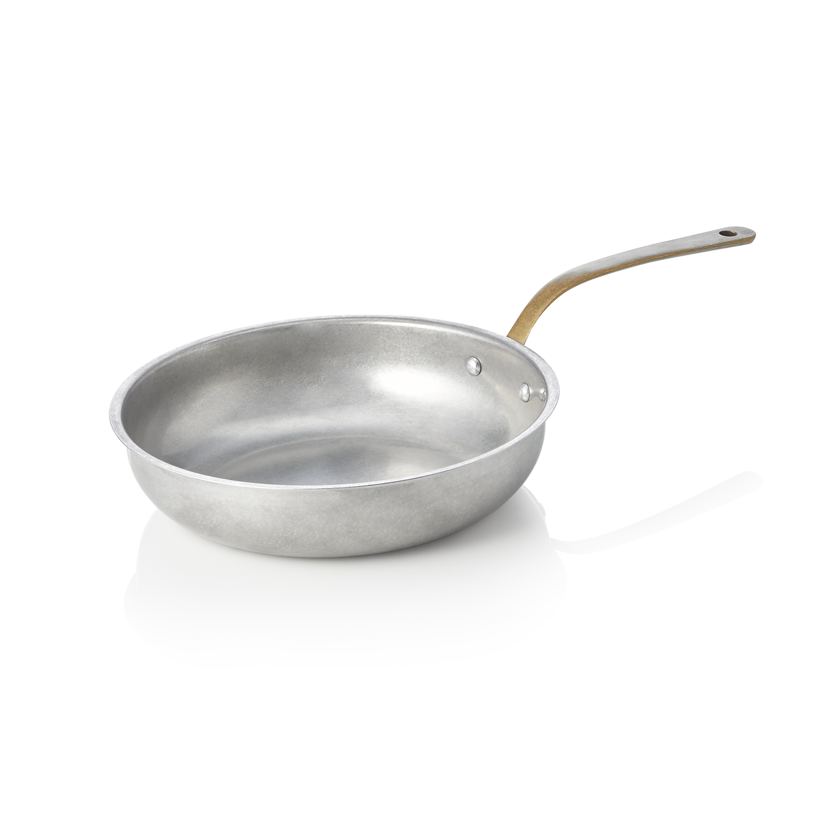 Steel & Style Vintage Serving Pan Brass Handle Dia 18 cm 690 ml