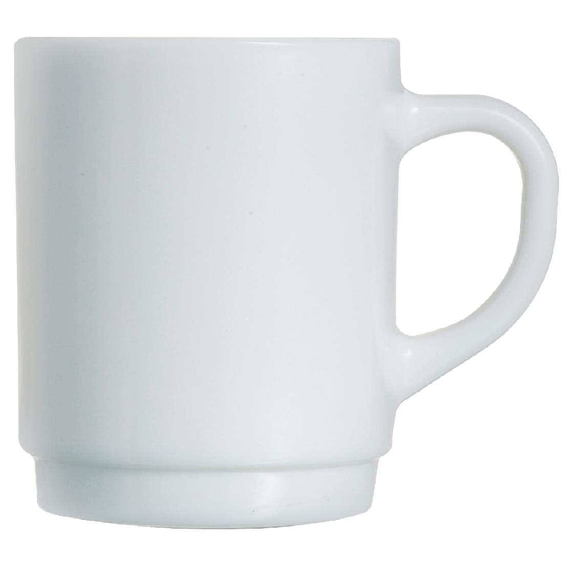 Arcoroc Opal Stackable Mugs 250ml (6 pack)