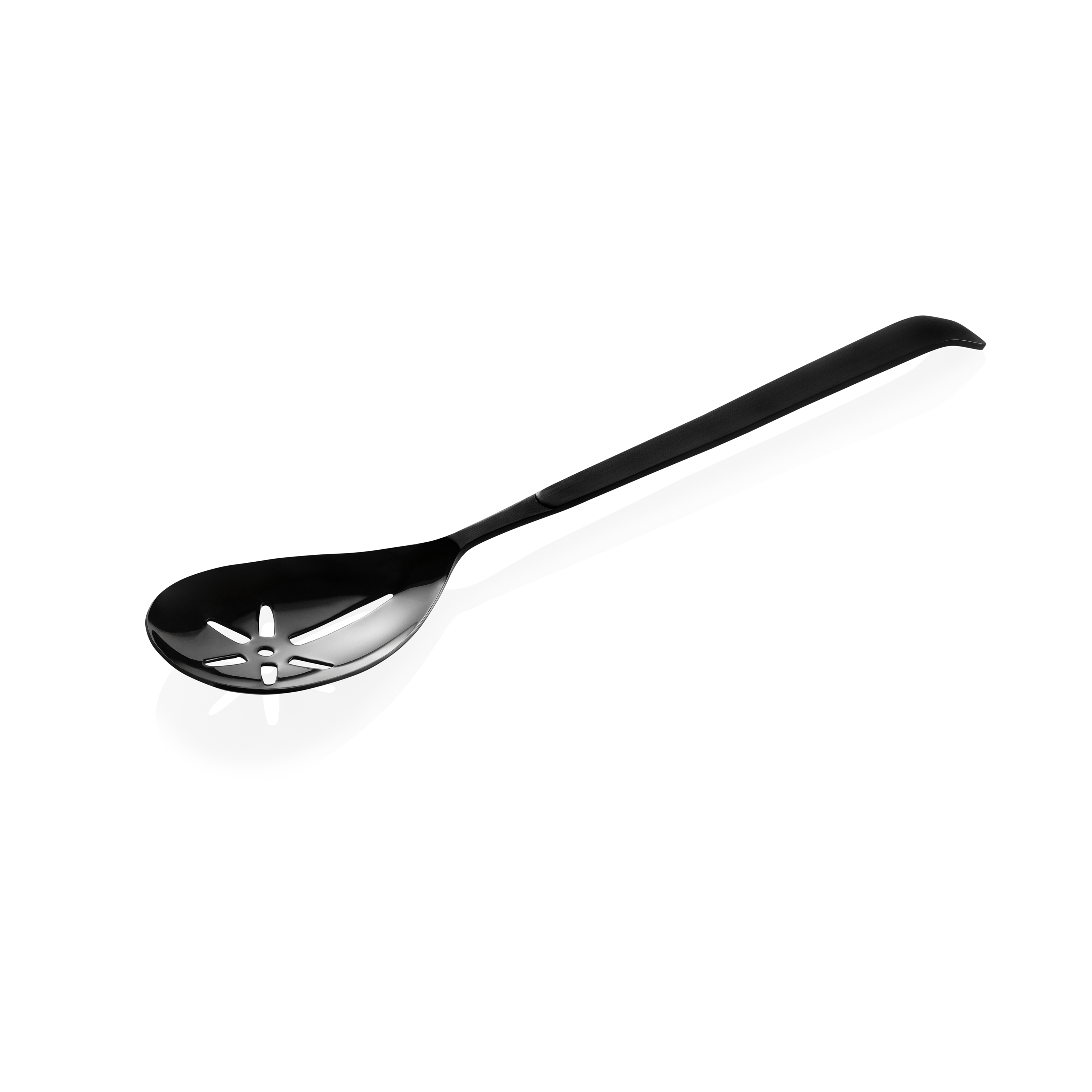 Cucina Serving Spoon 32 cm Slotted Black Chrome Nickel Steel