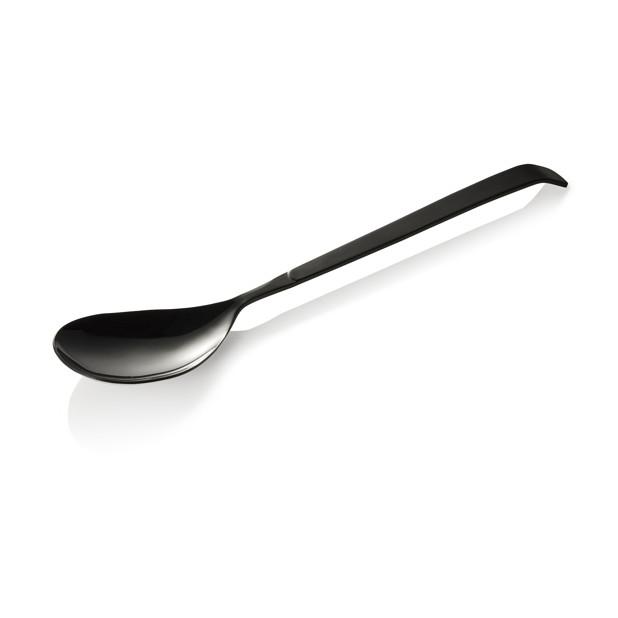 Cucina Serving Spoon Black Chrome Nickel Steel 32 cm