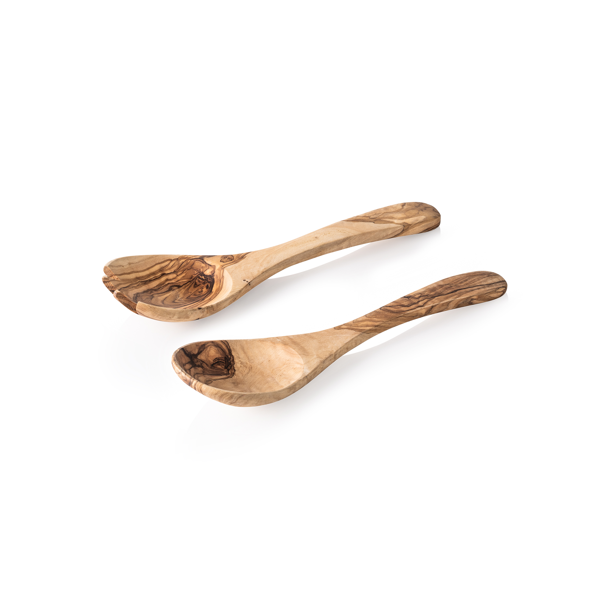 Pure Olive Salad Servers Set, Olive Wood, 27 cm, Pack of 2