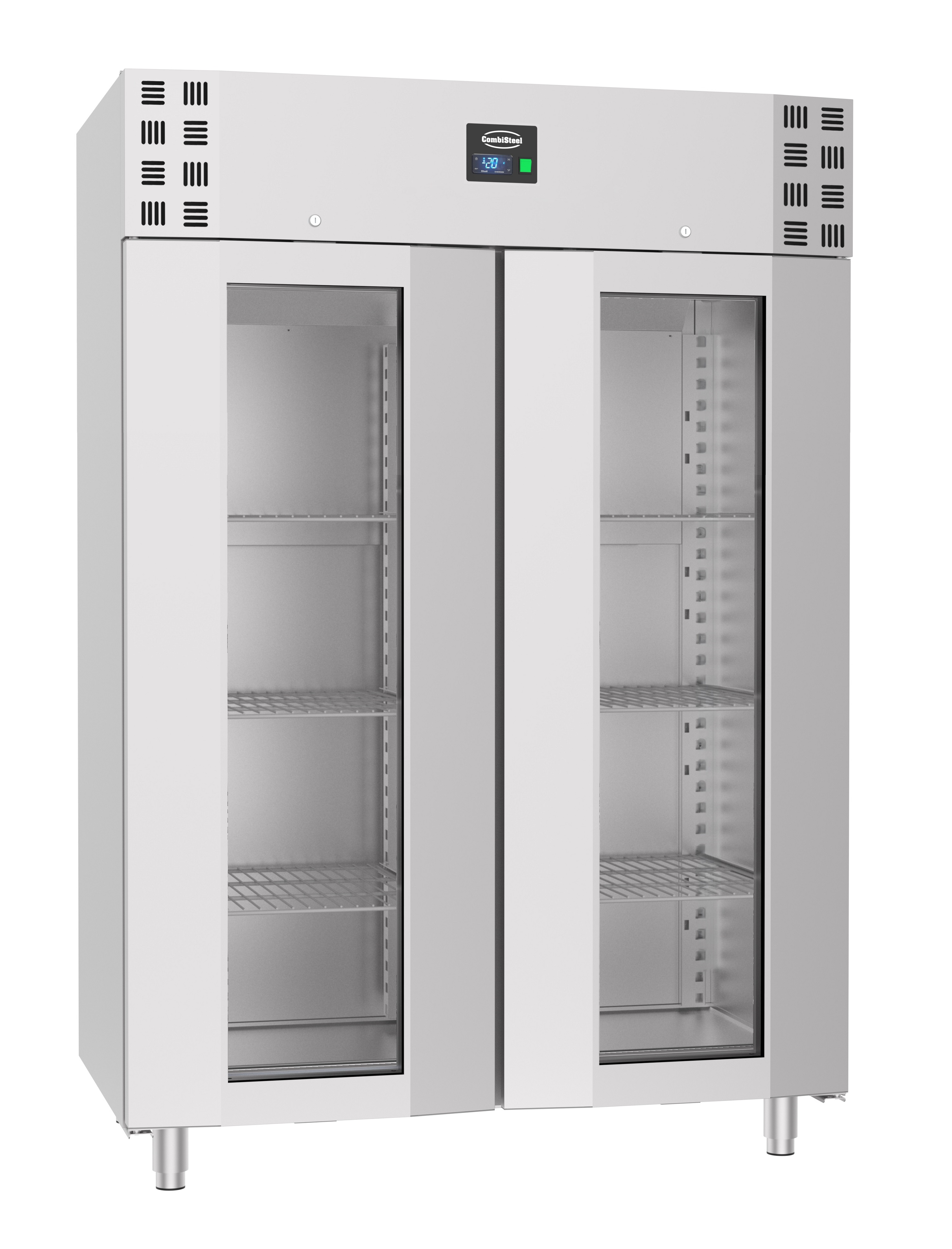 CombiSteel Stainless Steel Glass Door Freezer 1400 Litre