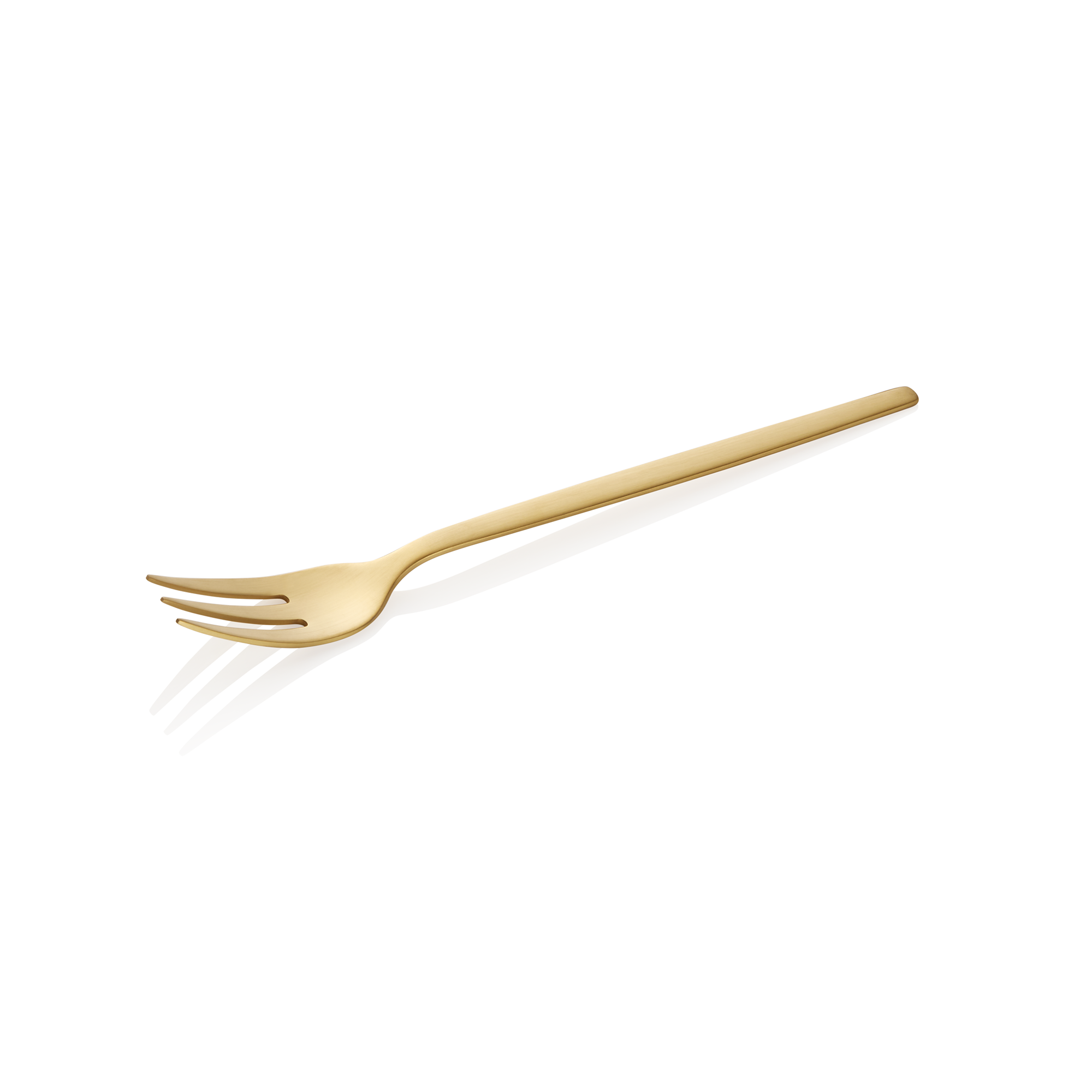 Alex Gold Dessert Fork Set, Gold Matt PVD Coating, Pack of 12