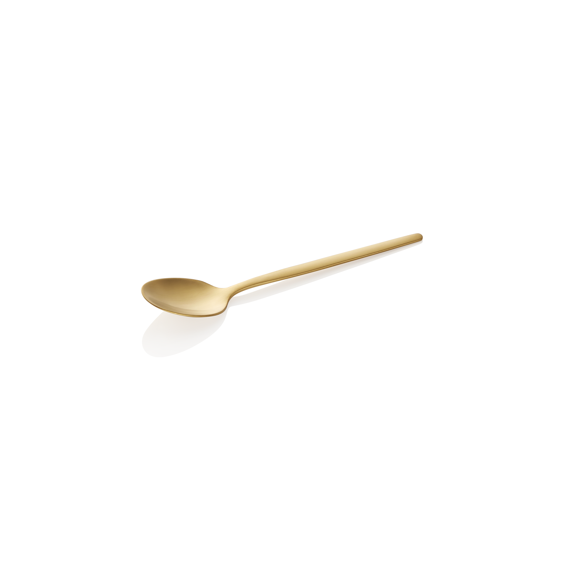 Alex Gold Espresso Spoon Set, Gold Matt PVD Coating, Pack of 12
