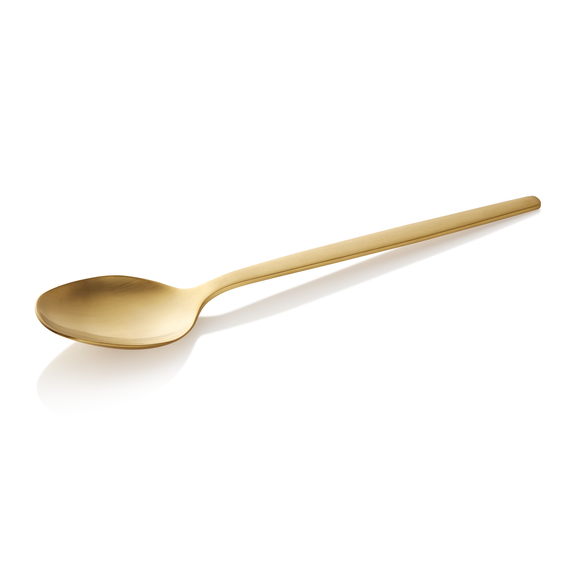 Alex Gold Menu Spoon Set, Gold Matt PVD Coating, Pack of 12