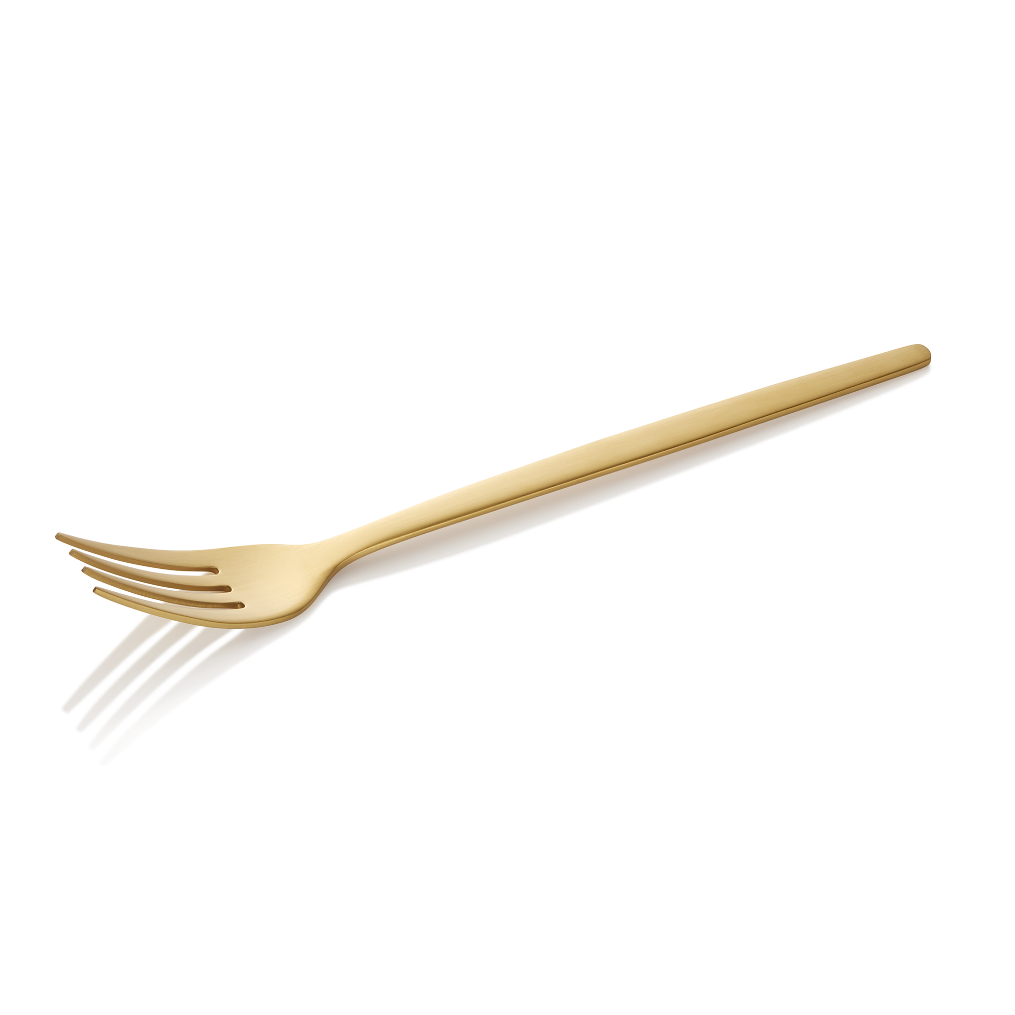 Alex Gold Menu Fork Set, Gold Matt PVD Coating, Pack of 12
