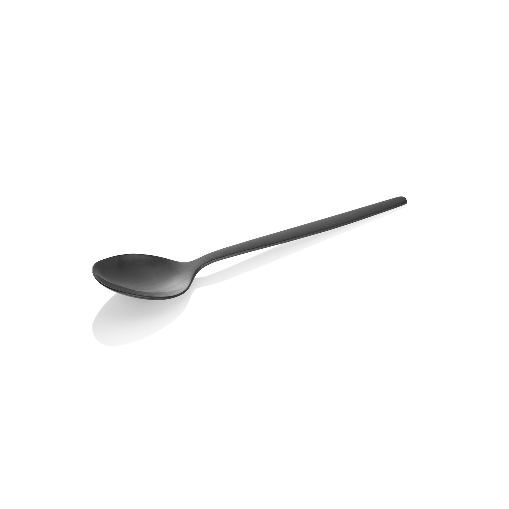 Alex Coffee Spoon Set, Black Matt PVD Coating, Pack of 12