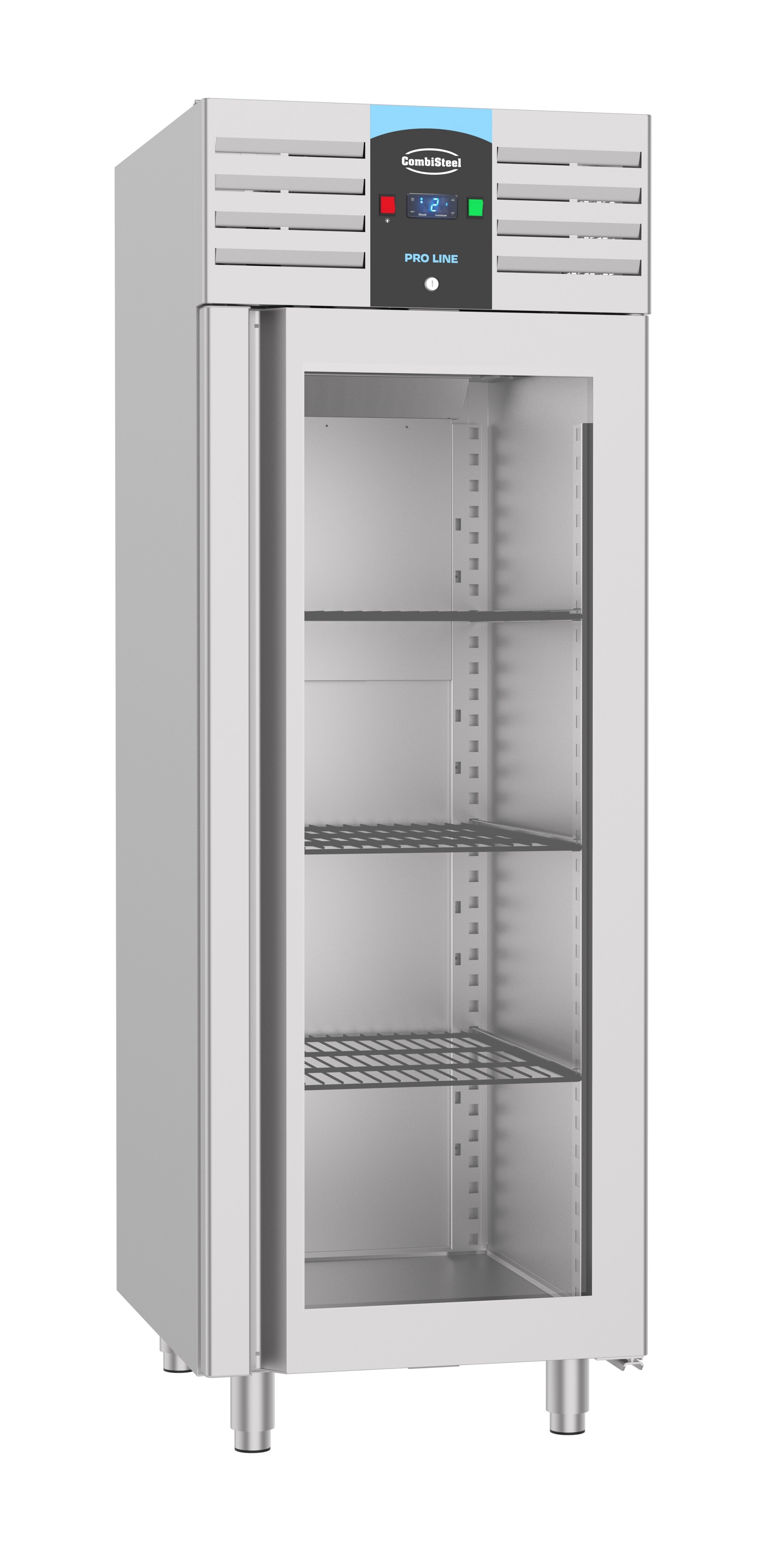 CombiSteel Stainless Steel Glass Door Freezer 700 Litre