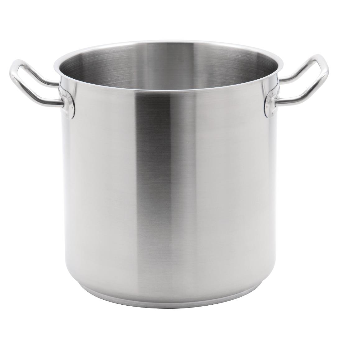 Vogue Stainless Steel Deep Stock Pot 30cm