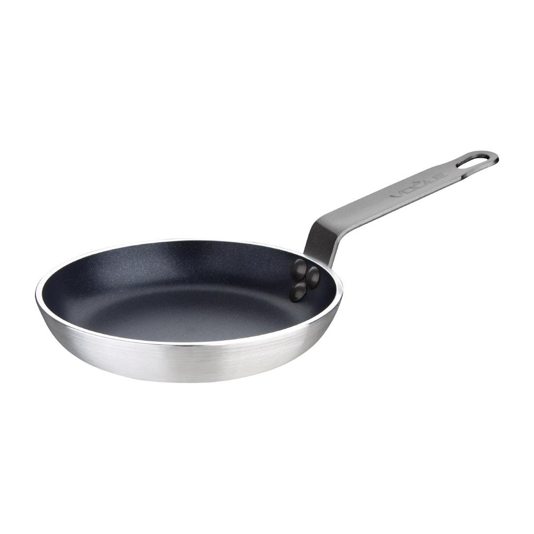 Vogue Aluminium Non-Stick Teflon Blinis Pan 15cm