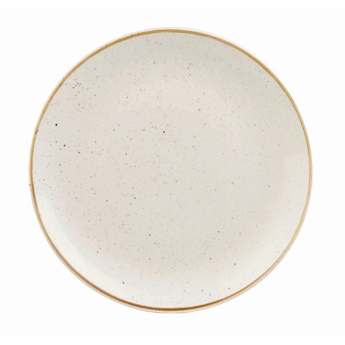 Churchill Stonecast Round Coupe Plate Barley White 200mm (12 Pack)