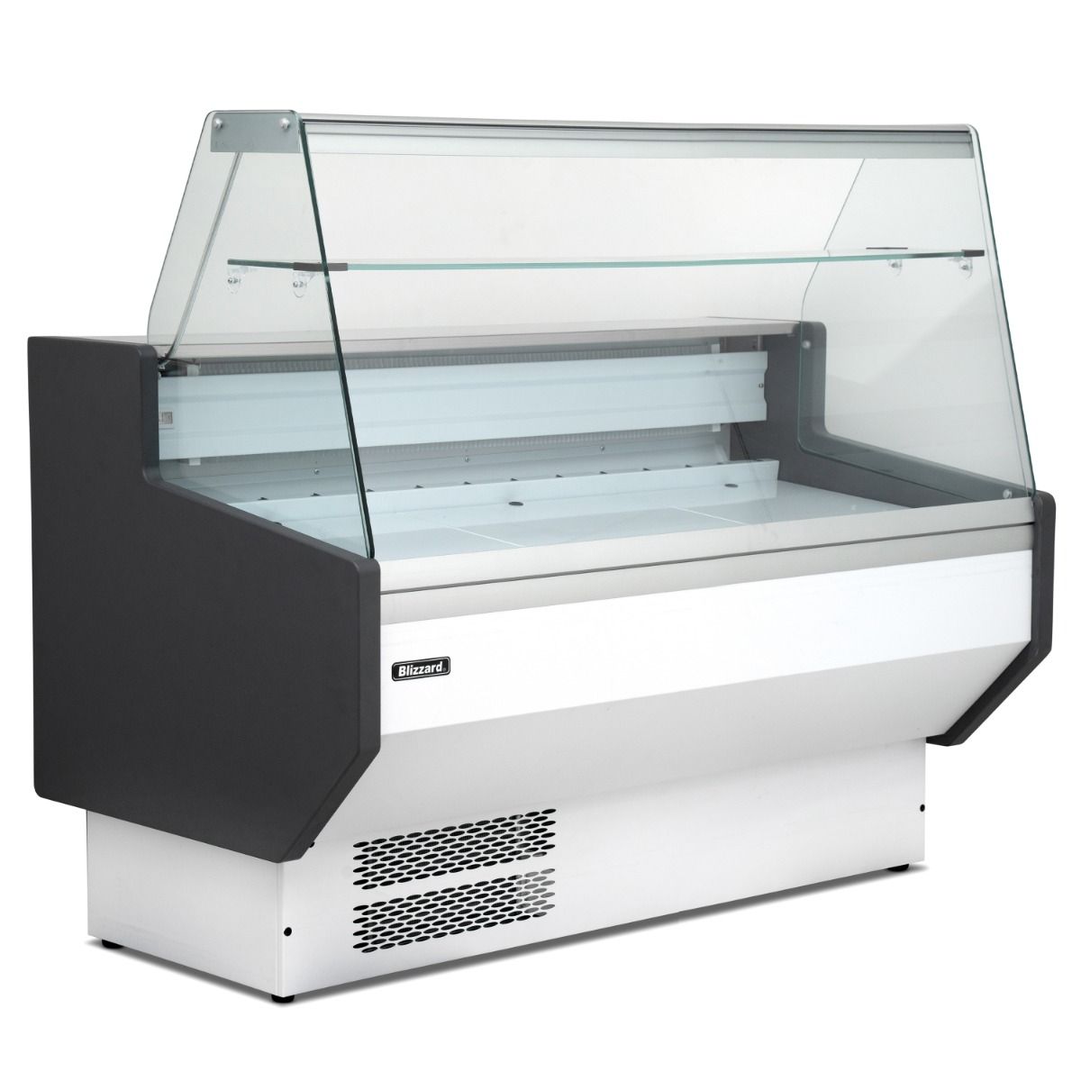 BLIZZARD Blizzard 1.3m Flat Glass White Serve Over Counter ZETA130