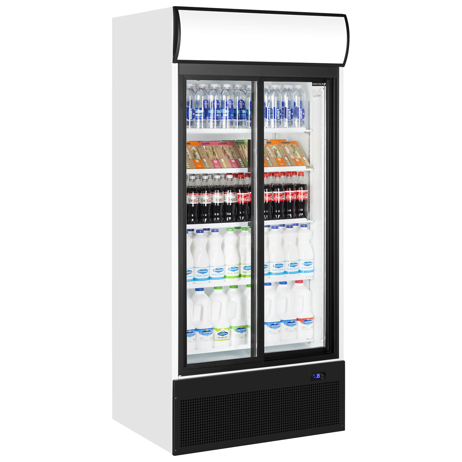 Tefcold FSC890SP White Sliding Door