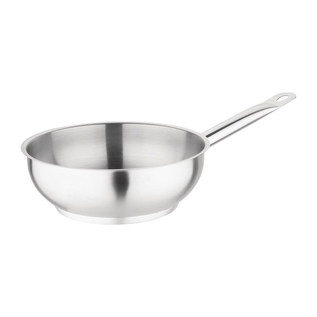 Vogue Stainless Steel Saut&eacute; Pan 20cm
