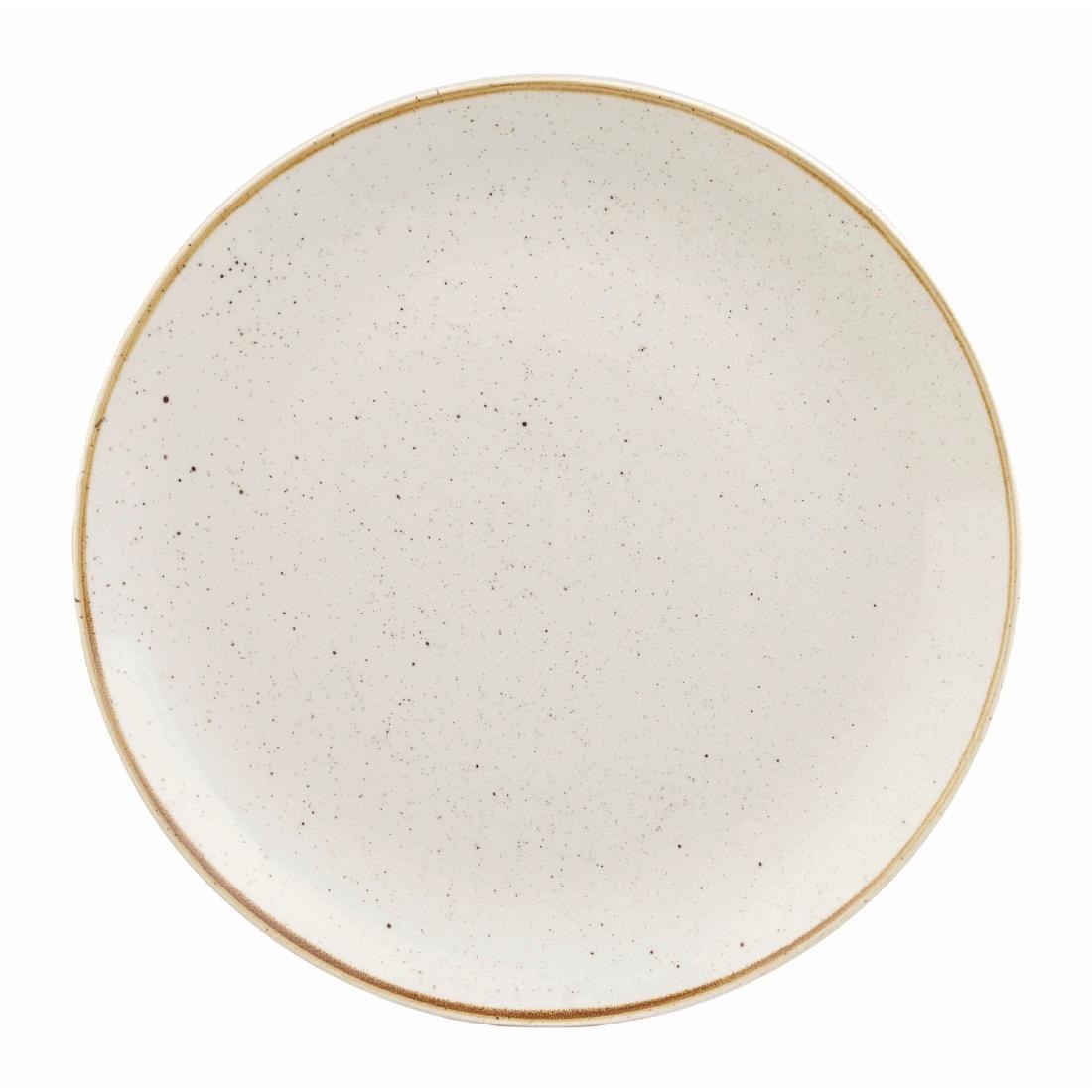 Churchill Stonecast Round Coupe Plate Barley White 185mm (12 Pack)