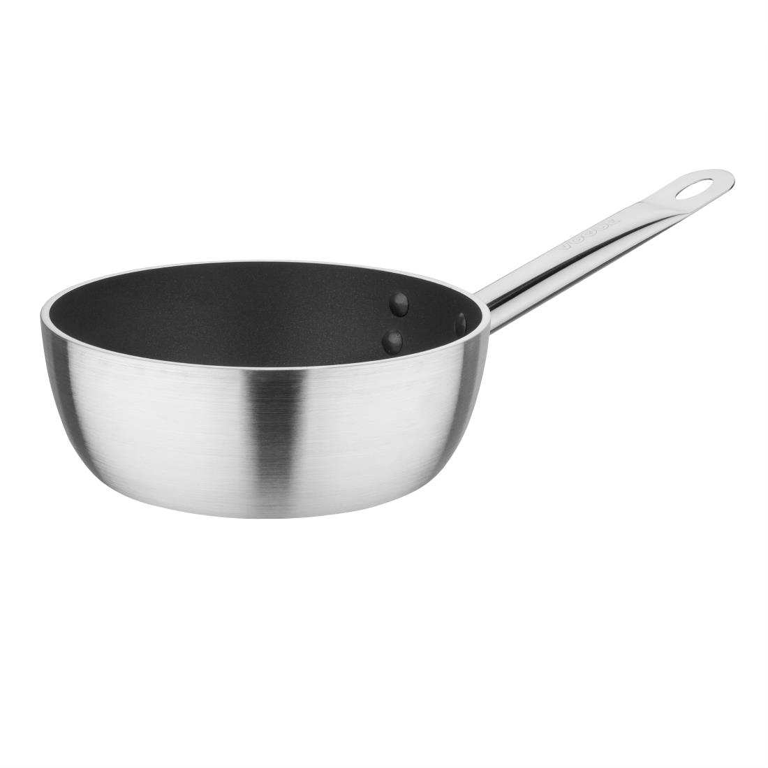 Vogue Aluminium Non-Stick Induction Flared Saut&eacute; Pan 20cm