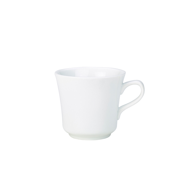 Genware Porcelain Tea Cup 23cl/ 8oz - Pack of 6