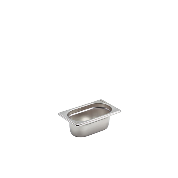 St/St Gastronorm Pan 1/9 - 65mm Deep
