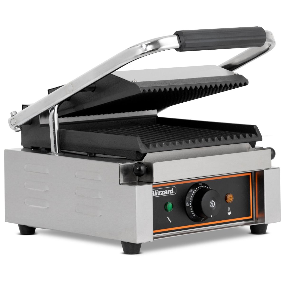 BLIZZARD Single Contact Grill Top & Bottom Ribbed BRRCG1