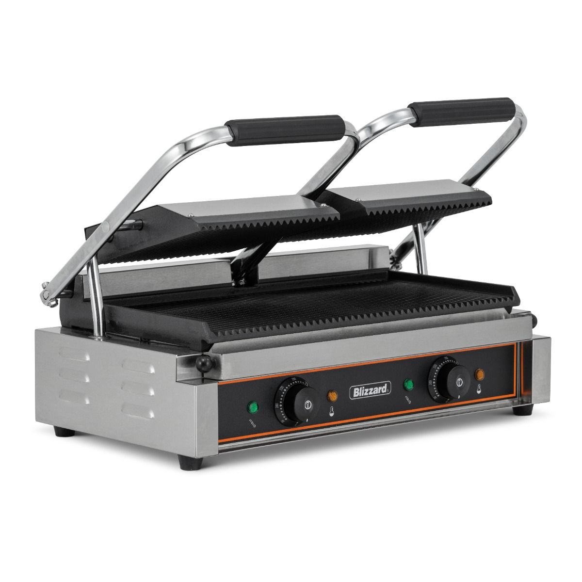 BLIZZARD Double Contact Grill Top & Bottom Ribbed BRRCG2