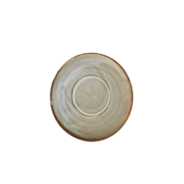Terra Porcelain Grey Saucer 14.5cm - Pack of 6