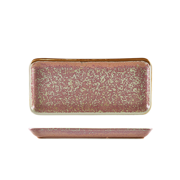 Terra Porcelain Rose Narrow Rectangular Platter 27 x 12.5cm - Pack of 6