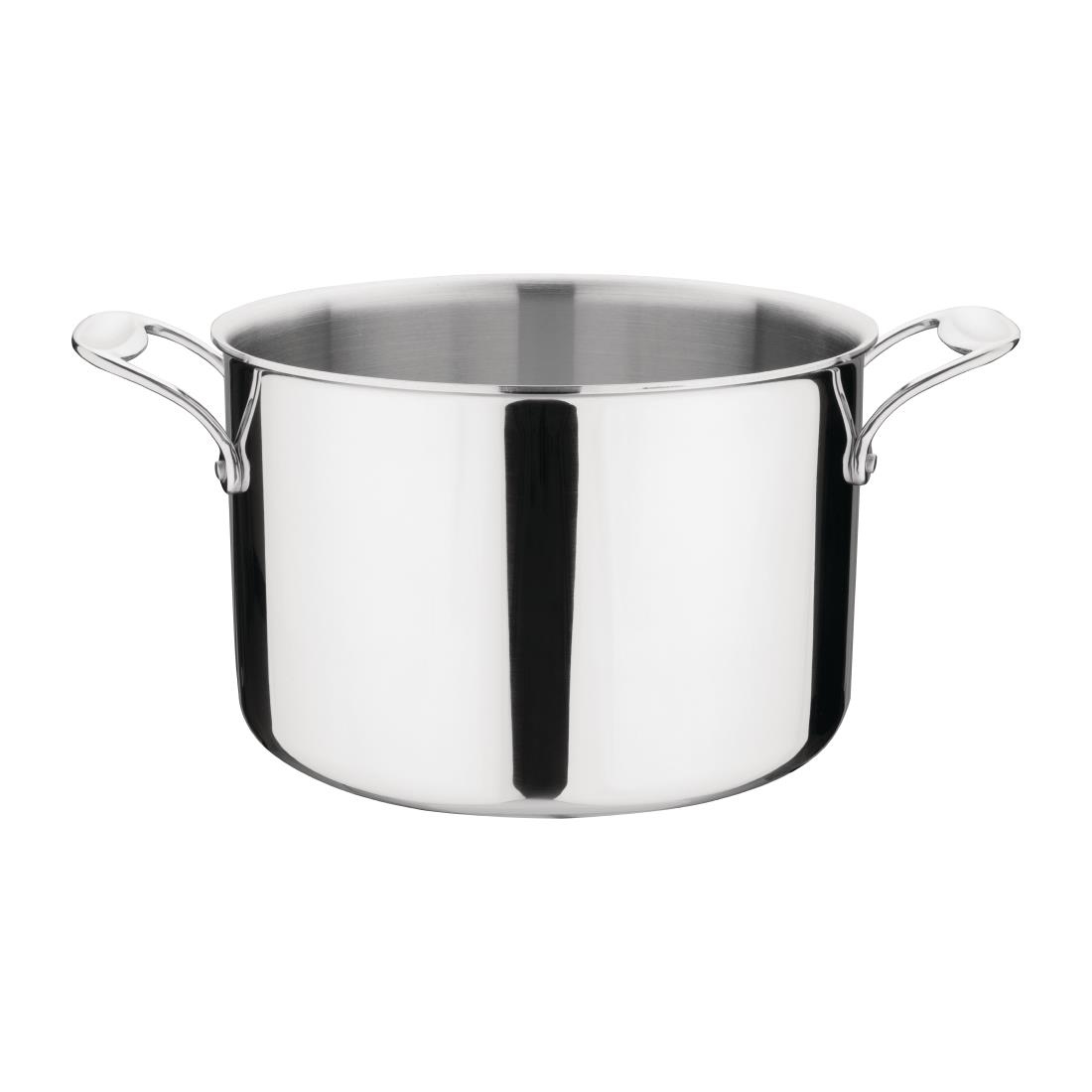 Vogue Stainless Steel & Aluminium Tri-Wall Stew Pan 25cm