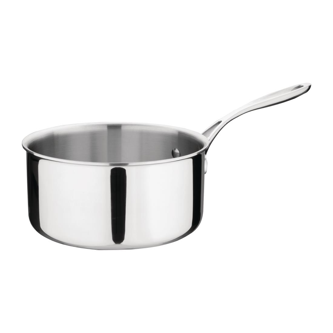 Vogue Stainless Steel & Aluminium Tri-Wall Saucepan 20cm
