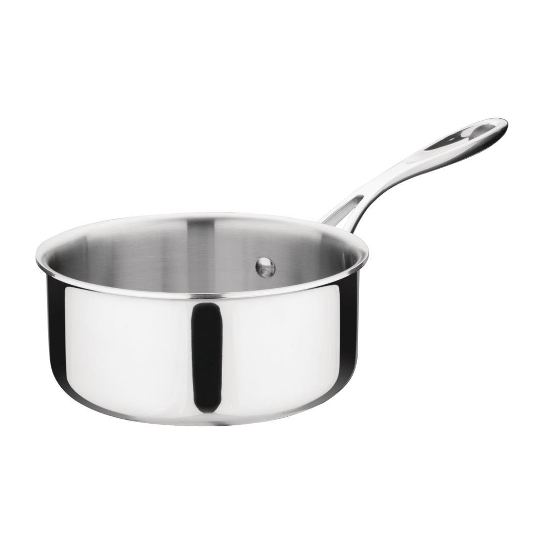 Vogue Stainless Steel & Aluminium Tri-Wall Saucepan 16cm