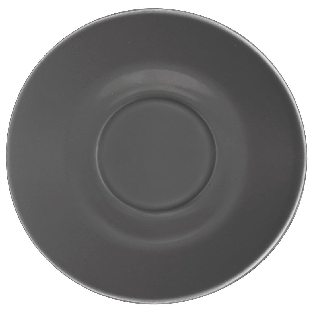 Olympia Cafe Saucer Charcoal (Fits GK075) – 158mm 6 1/4″ (Box 12)