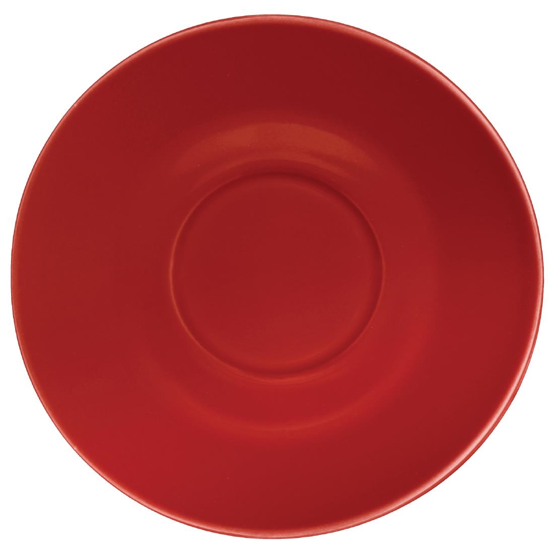 Olympia Cafe Saucer Red (Fits GK073) – 158mm 6 1/4″ (Box 12)