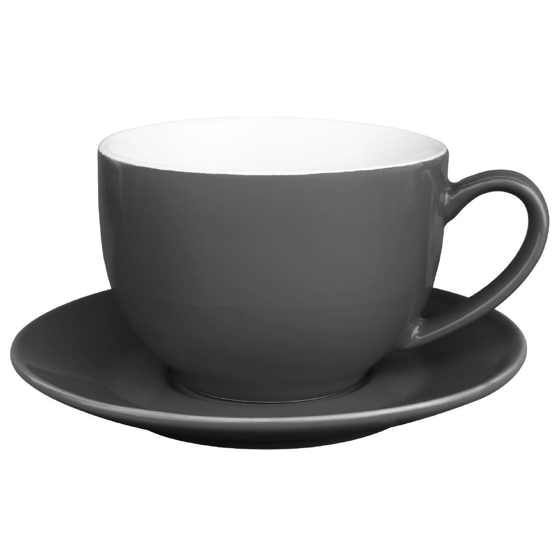 Olympia Cafe Cappuccino Cup Charcoal – 340ml 11.5fl oz (Box 12)