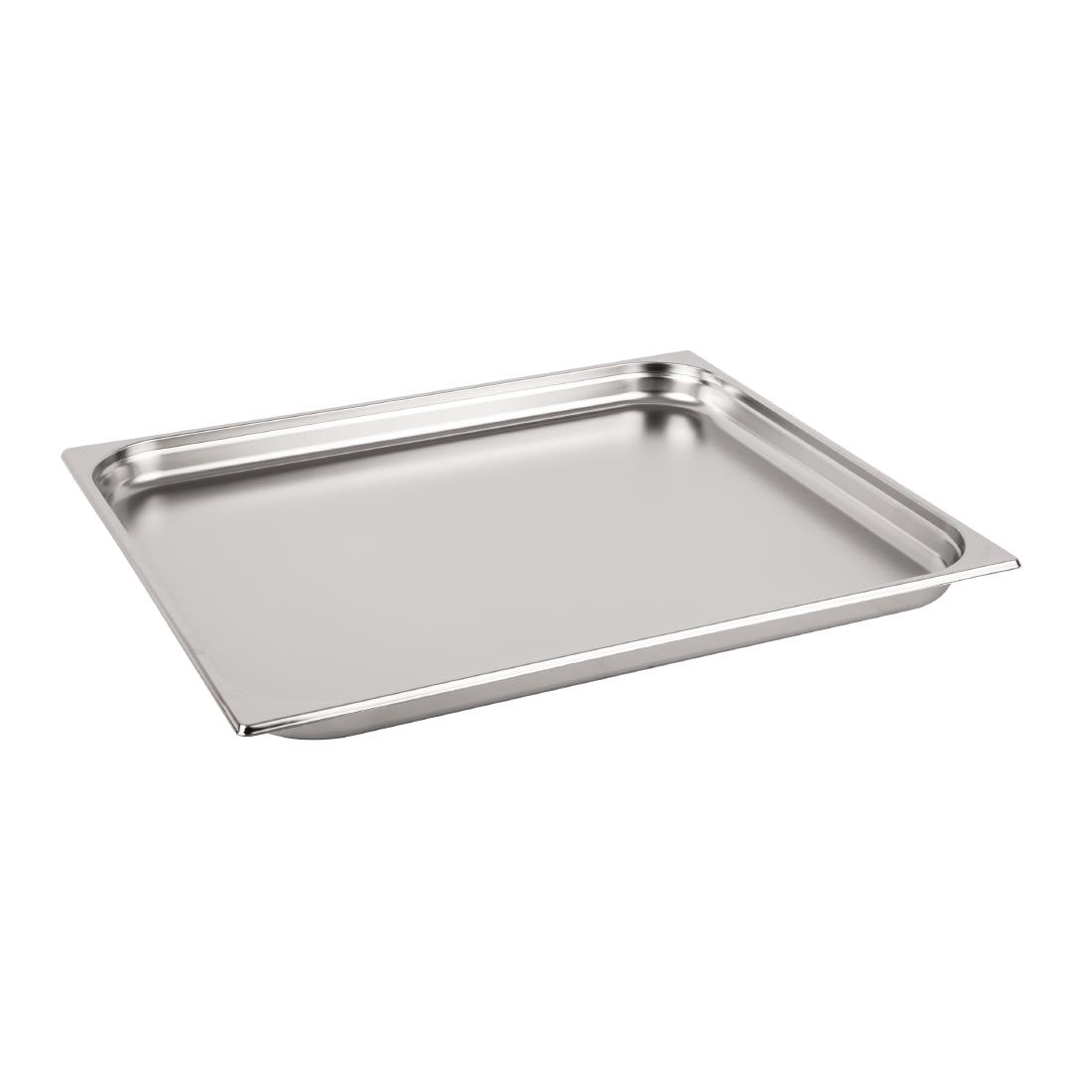 Vogue Stainless Steel 2/1 Gastronorm Tray 40mm