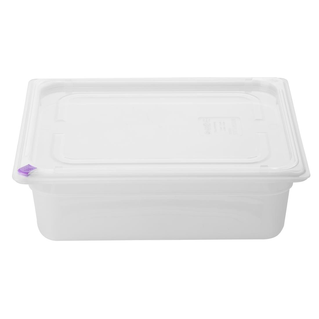 Hygiplas Click Polypropylene 1/2 Gastronorm Tray 100mm (4 Pack)