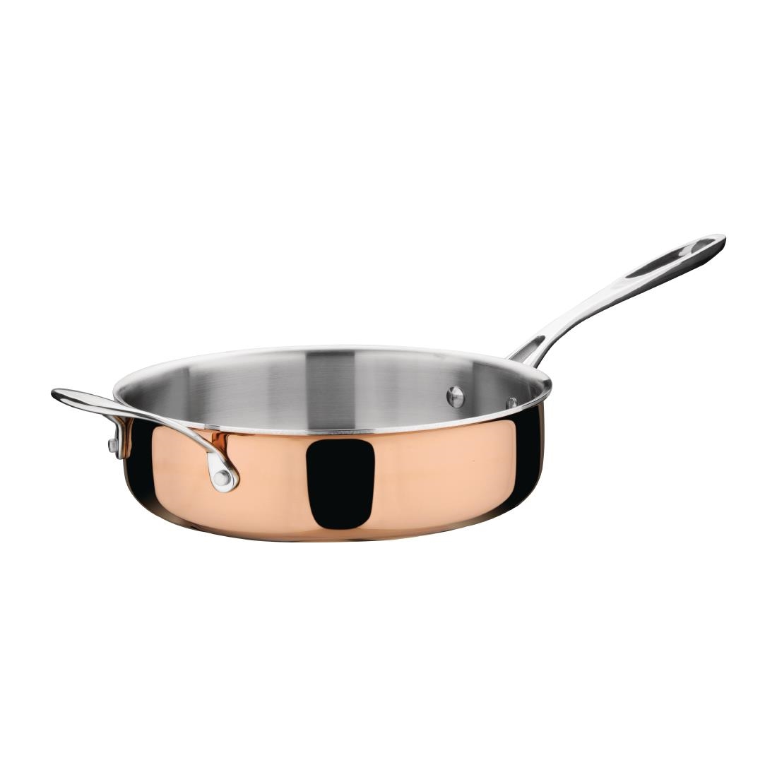 Vogue Copper Tri-Wall Saut&eacute; Pan 24cm