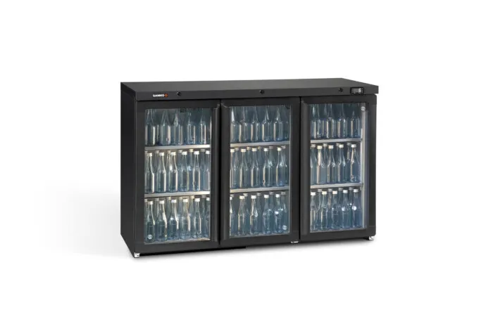 Gamko Maxiglass MG3/315G Hinged Triple Glass Door Undercounter Bottle Cooler 315 Litres