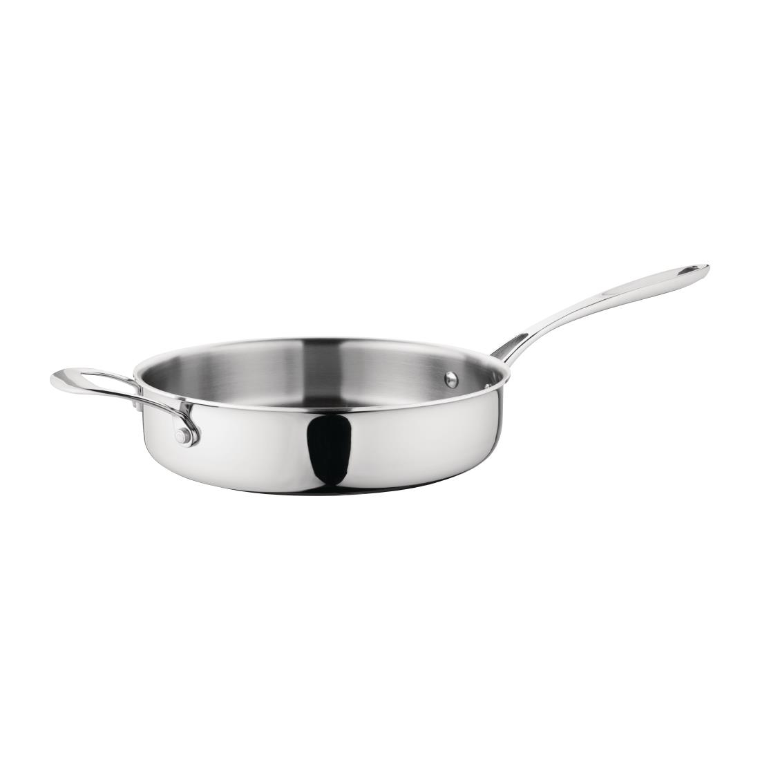 Vogue Stainless Steel & Aluminium Tri-Wall Saut&Atilde;&copy; Pan 280mm