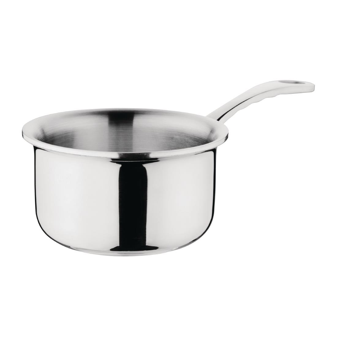 Vogue Stainless Steel & Aluminium Tri-Wall Mini Saucepan 90mm