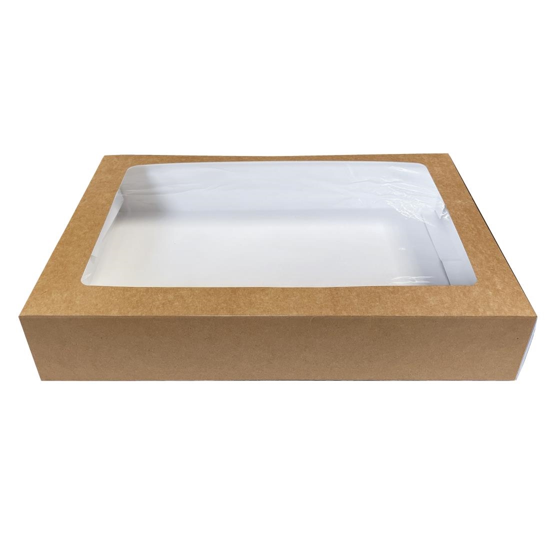 Fiesta Recyclable Platter Box with PET Window Large (25 pack)