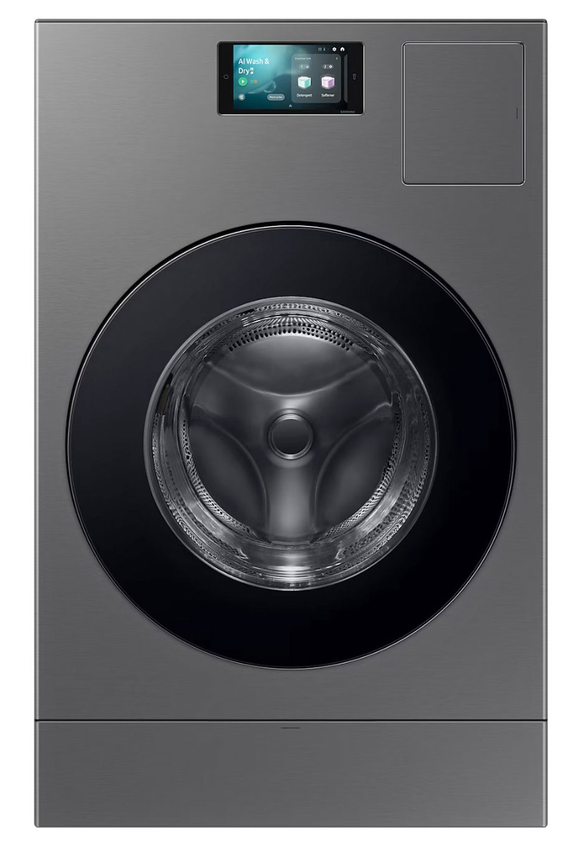 Samsung WD18DB8995BZT1 Bespoke AI All-in-One Heat Pump Washer Dryer, 18/11kg