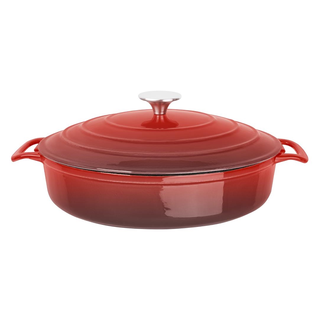 Vogue Red Round Saut&eacute; Pan 28cm
