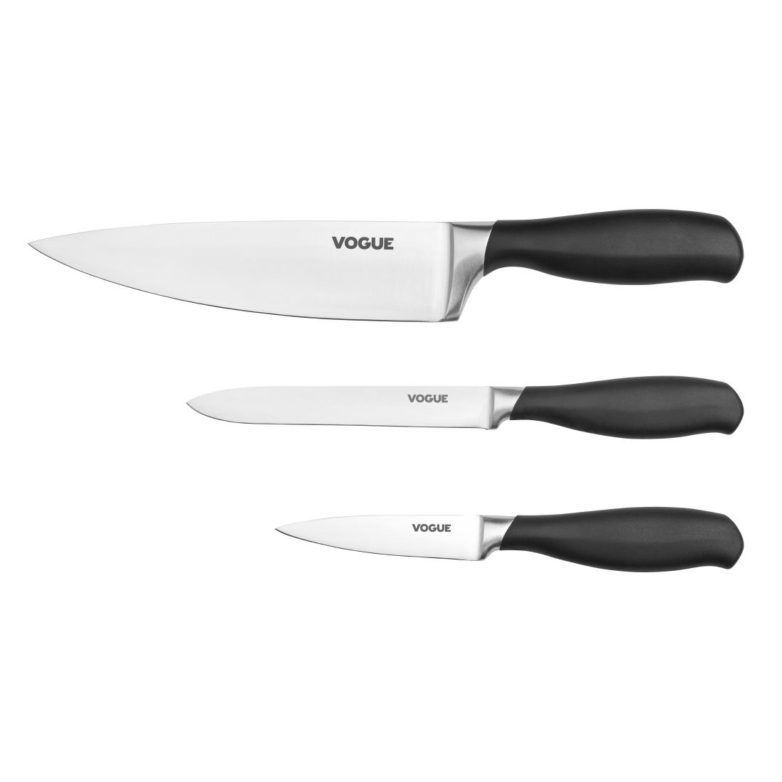Vogue Prep Like A Pro 3-Piece Soft Grip Knife Set