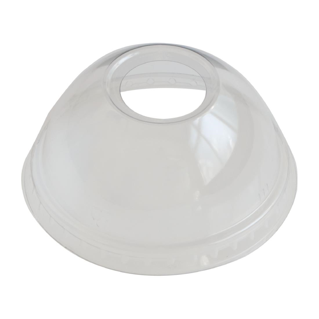 eGreen RPET Dome Lid with Straw Hole 93mm (1000 Pack)