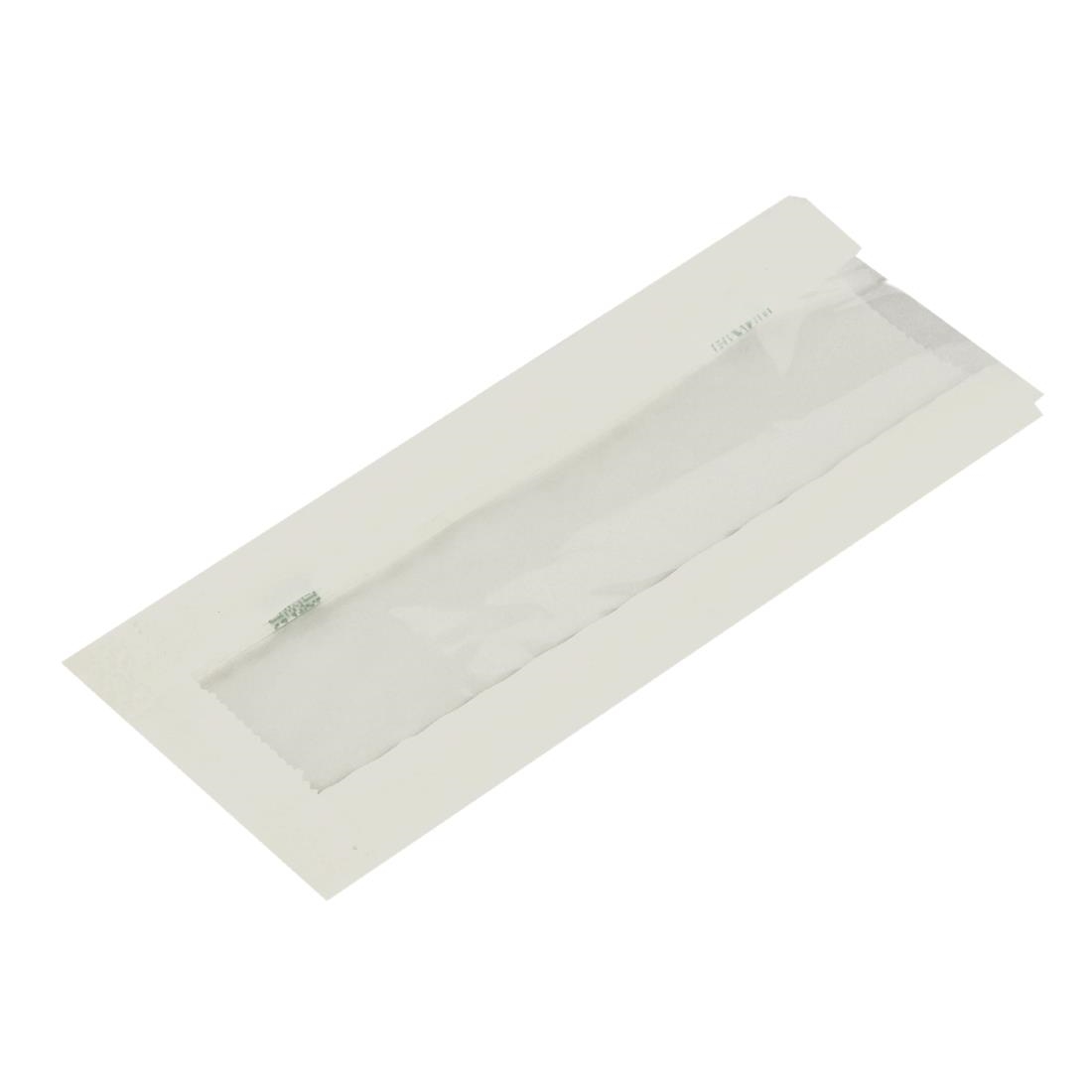 Vegware Compostable Glassine Hot Food Bags With NatureFlex Window Small (1000 Pack)