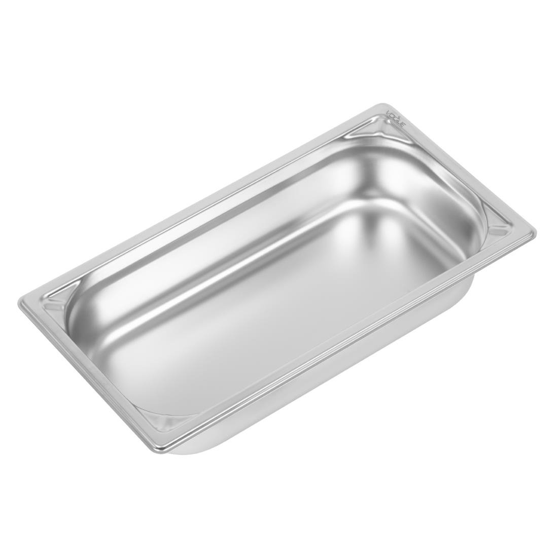 Vogue Heavy Duty Stainless Steel 1/3 Gastronorm Tray 65mm